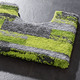 Badgarnituren - Badgarnitur in Supersoft-Qualität – Farbe GRÜN – Ansicht 2 Badgarnituren - Badgarnitur in Supersoft-Qualität, in Größe 100 (Vorleger halbrund, 50/ 80 cm) bis 112 (WC-Deckelbezug, 47/ 50 cm), in Farbe GRÜN – Farbe GRÜN – Ansicht 2
