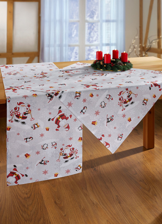 Tischdecken - Tischdecke oder Kissenbezug aus 100% Baumwolle, in Größe 100 (Läufer, 40/150 cm) bis 404 (Kissenbezug, 38/ 38 cm), in Farbe BUNT Ansicht 5