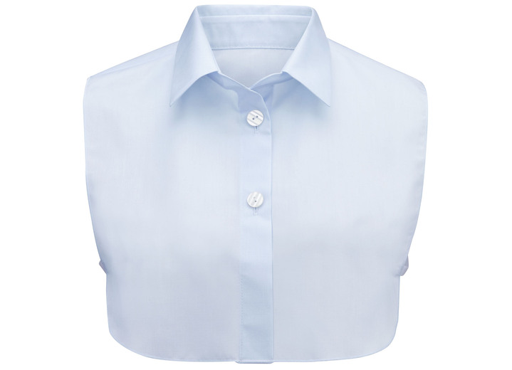 Klaus Modelle - Blusenkragen aus feinem Popeline Klaus Modelle - Blusenkragen aus feinem Popeline, in Größe 1 (38-42) bis 3 (48-52), in Farbe HELLBLAU