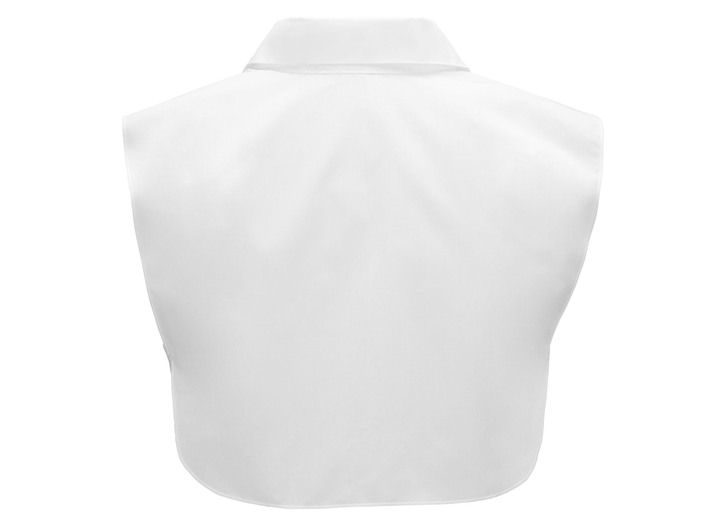 Klaus Modelle - Klaus Modelle, Damen-Blusenkragen, aus feinem Popeline, in Größe 1 (38-42) bis 3 (48-52), in Farbe WEISS Ansicht 2