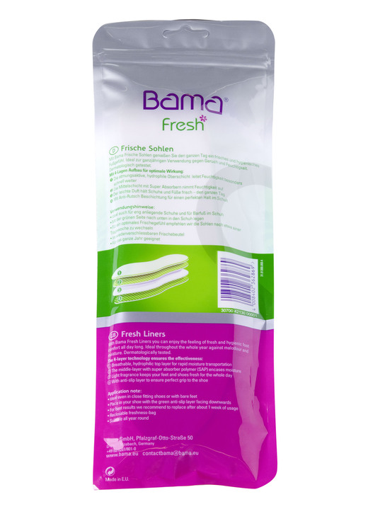 - BAMA Fresh Einlegesohlen, in Größe 001 bis 004, in Farbe BEIGE/GRÜN Ansicht 3
