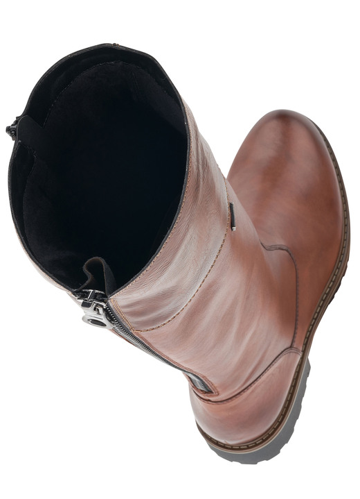 Komfortschuhe - Remonte, gefütterte Damen-Stiefel, Winterschuhe, Weite G, mit Reißverschluss, in Größe 036 bis 042, in Farbe MARONE-MOKKA Ansicht 4