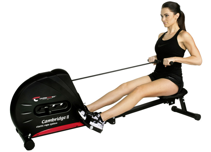 Fitness - Ruderzugmaschine Cambridge II von Christopeit, in Farbe SCHWARZ Ansicht 2