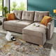 Funktions-Polstermöbel - Polsterecke mit Bettfunktion – Farbe TAUPE – Ansicht 1 Funktions-Polstermöbel - Polsterecke mit Bettfunktion, in Farbe GRAU – Farbe TAUPE – Ansicht 1