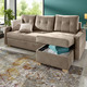 Funktions-Polstermöbel - Polsterecke mit Bettfunktion – Farbe TAUPE – Ansicht 2 Funktions-Polstermöbel - Polsterecke mit Bettfunktion, in Farbe GRAU – Farbe TAUPE – Ansicht 2