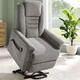 TV- & Relaxsessel - TV-Sessel mit Motor und Aufstehhilfe – Farbe GRAU – Ansicht 3 TV- & Relaxsessel - TV-Sessel mit Motor und Aufstehhilfe, in Farbe DUNKELBRAUN – Farbe GRAU – Ansicht 3