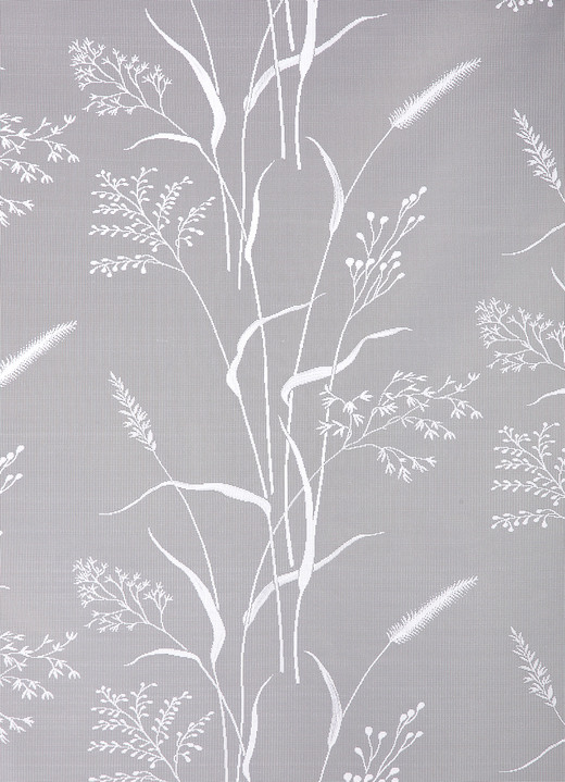 Klassisch - Store mit Streublumendessin, in Größe 140 (125x300 cm) bis 298 (245x600 cm), in Farbe WEISS Ansicht 2