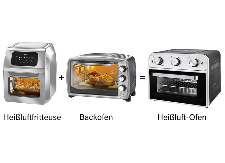 - Heißluft-Backofen mit Timer-Funktion, in Farbe EDELSTAHL Ansicht 3