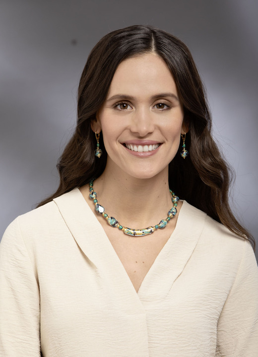 - Halskette mit Muranoglas, in Farbe  Ansicht 2