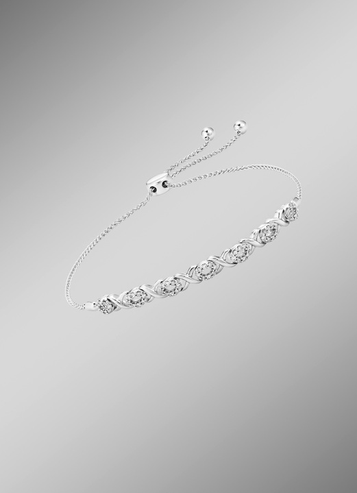 mit Diamanten - Armband mit Diamanten, in Farbe
