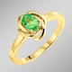 - Damenring mit Smaragd, in Größe 160 bis 220, in Farbe  – Ansicht 1