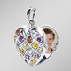 Anhänger - Modischer Herz-Anhänger, in Farbe  – Ansicht 2