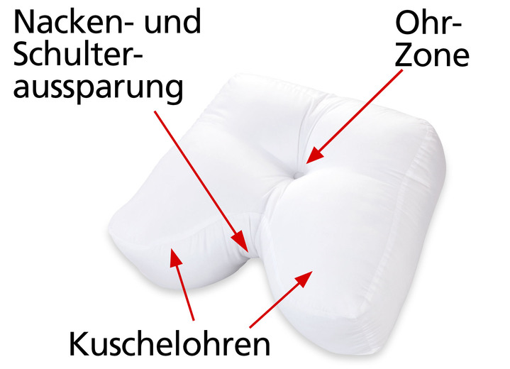 Sonstiges - Seitenschläferkissen für einen erholsamen Schlaf Ansicht 3 Sonstiges - Seitenschläferkissen für einen erholsamen Schlaf, in Farbe WEISS Ansicht 3