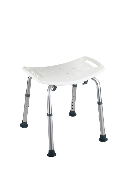 Hilfsmittel - 2-in-1 Badestuhl/-hocker für sicheres Baden und Duschen, in Farbe WEISS Ansicht 2