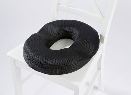 Sitzhilfen - Gel-Sitzring – Farbe SCHWARZ – Ansicht  Sitzhilfen - Gel-Sitzring, in Farbe SCHWARZ – Farbe SCHWARZ – Ansicht
