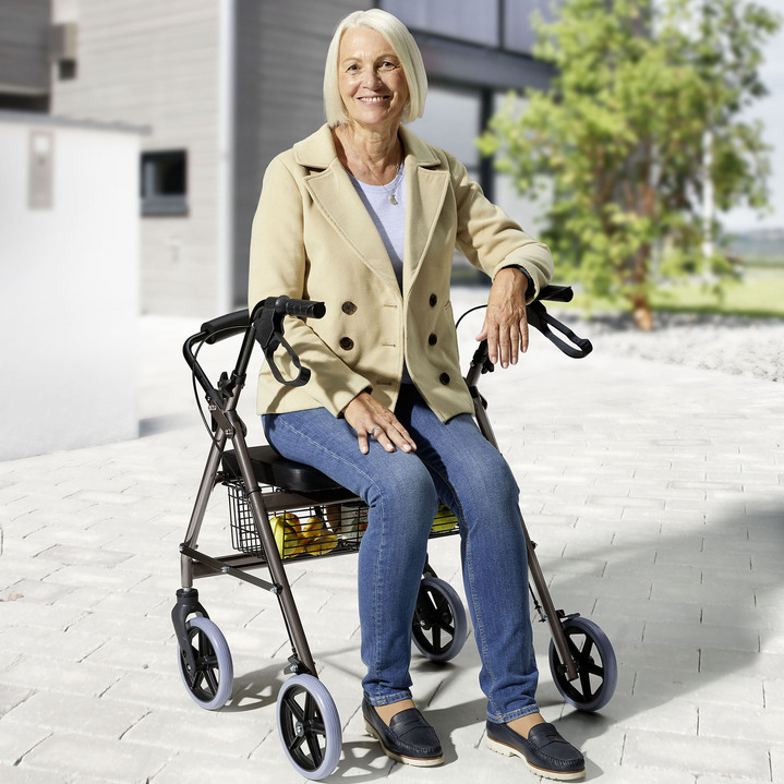 Mobilität - Rollator XXL, in Farbe ROT Ansicht 1