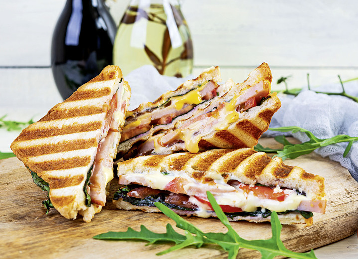 - Kontaktgrill mit antihaftbeschichteten Grillplatten, in Farbe EDELSTAHL-SCHWARZ Ansicht 6