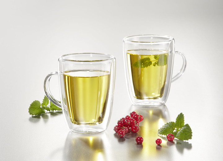 Gläser & Geschirr - Temperaturbeständiges Gläser-Set, 2-teilig, in Farbe TRANSPARENT, in Ausführung Teegläser Ansicht 1