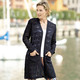 Jacken, Westen & Sets - Long-Strickjacke mit Ajourdessin, in Größe 036 bis 052, in Farbe MARINE – Farbe MARINE – Ansicht 1