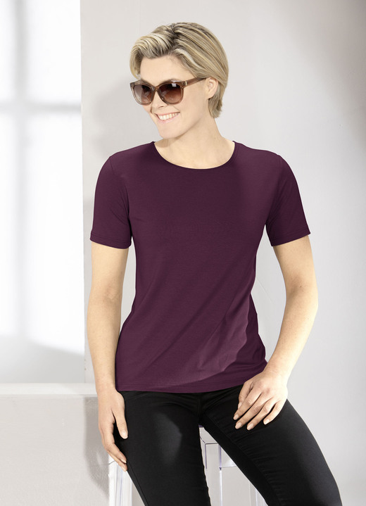 Shirts - Kombistarkes Shirt in 9 Farben Ansicht 5 Shirts - Kombistarkes Shirt in 9 Farben, in Größe L (44/46) bis XXL (52/54), in Farbe ROT Ansicht 5