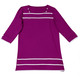 Longshirts - Longshirt mit Karree-Ausschnitt in 3 Farben, in Größe 038 bis 054, in Farbe FUCHSIA