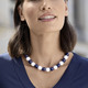 Damen-Modeschmuck - Kugelkette – Farbe MARINE-WEISS – Ansicht 1 Damen-Modeschmuck - Kugelkette, in Farbe MARINE-WEISS – Farbe MARINE-WEISS – Ansicht 1