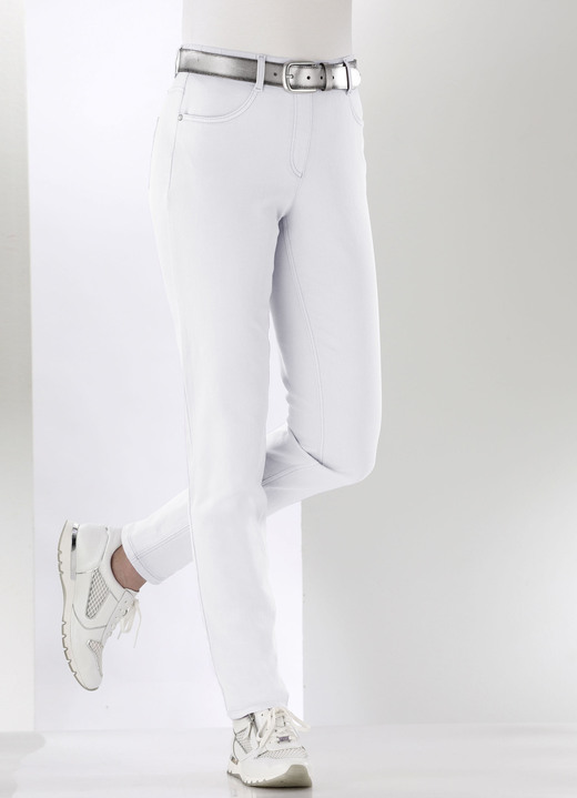 Jeans - Magic-Jeans mit hohem Stretchanteil, in Größe 017 bis 054, in Farbe WEISS Ansicht 3