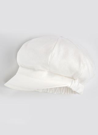 Leichte Damen-Ballonmütze mit Elastikeinsatz