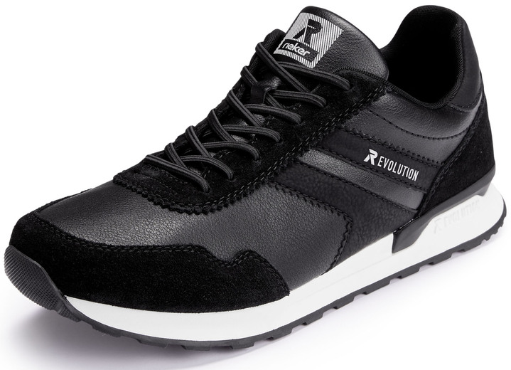 - Schnür-Sneaker mit herausnehmbarem Textilfußbett, in Größe 040 bis 047, in Farbe SCHWARZ Ansicht 1
