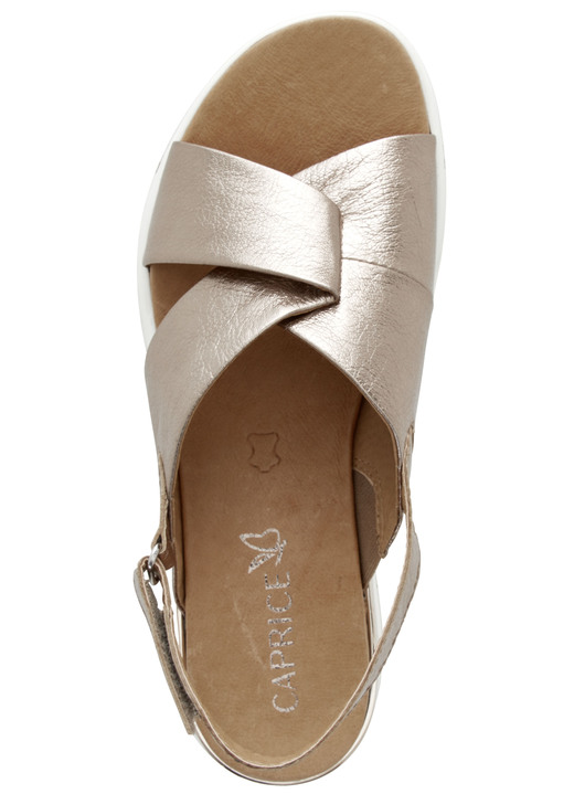 Komfortschuhe - Caprice Sandale aus Nappaleder, in Größe 036 bis 042, in Farbe SCHWARZ Ansicht 5