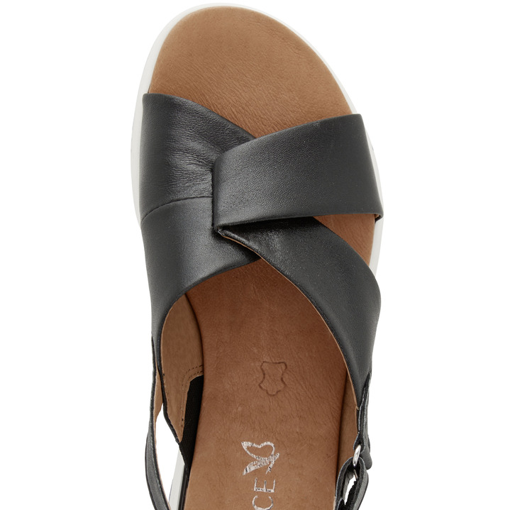 Komfortschuhe - Caprice Sandale aus Nappaleder, in Größe 036 bis 042, in Farbe SCHWARZ Ansicht 2