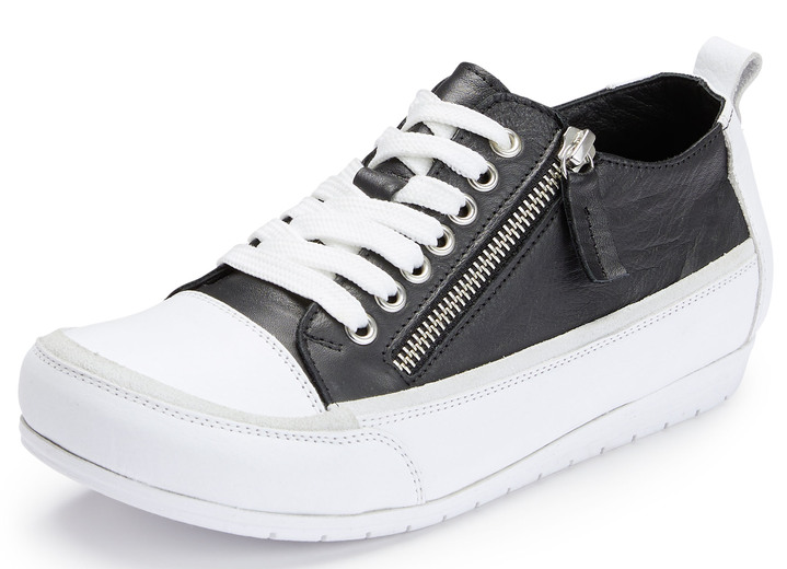 Mode - Andrea Conti Sneaker im trendigen Look, in Größe 036 bis 042, in Farbe SCHWARZ Ansicht 1