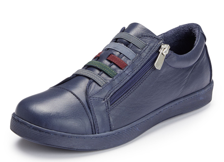 - Andrea Conti Sneaker mit bunten Gummibändern, in Größe 036 bis 042, in Farbe DUNKELBLAU Ansicht 1