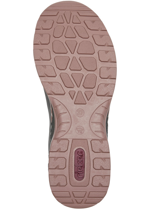 Komfortschuhe - Rieker Sneaker mit herausnehmbarer MemoSoft-Textileinlage, in Größe 036 bis 043, in Farbe GRAU Ansicht 3