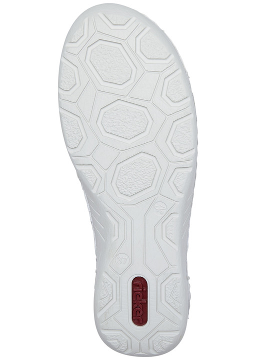 - Rieker Schnür-Bootie aus originell bedrucktem Synthetikmaterial, in Größe 036 bis 042, in Farbe SILBERGRAU-BLEU Ansicht 3