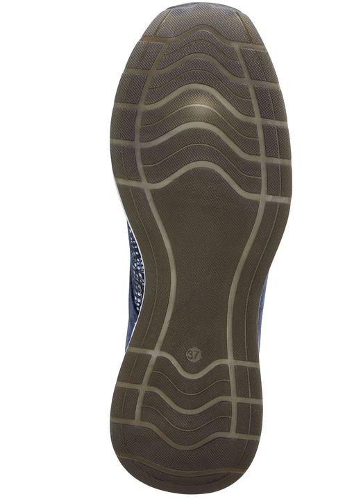 Komfortschuhe - ELENA EDEN Schnürschuh mit glänzend bedrucktem Elastikmaterial, in Größe 036 bis 042, in Farbe BLAU Ansicht 3