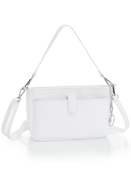 Taschen - Laurina Tasche aus genarbtem Kalb-Nappaleder, in Farbe WEISS