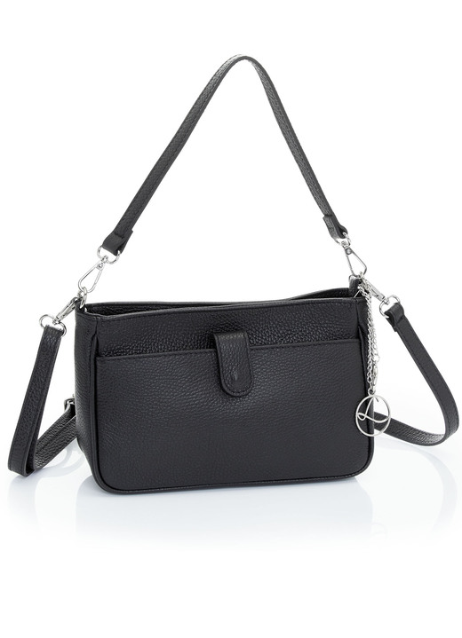- Laurina Tasche aus genarbtem Kalb-Nappaleder, in Farbe SCHWARZ