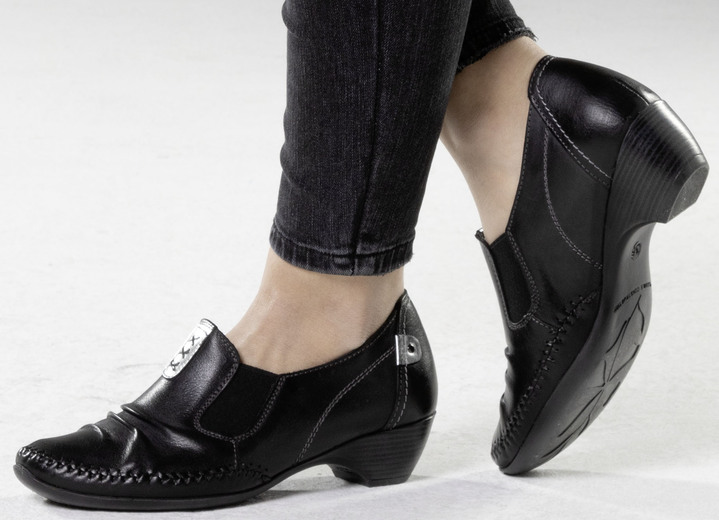 Komfortschuhe - ELENA EDEN, stilvolle Damen-Pumps, Weite G, mit herausnehmbares Fußbett, in Größe 036 bis 042, in Farbe BLAU Ansicht 7