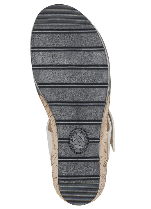 - ELENA EDEN Sandale aus Nappaleder, in Größe 036 bis 042, in Farbe BEIGE Ansicht 3