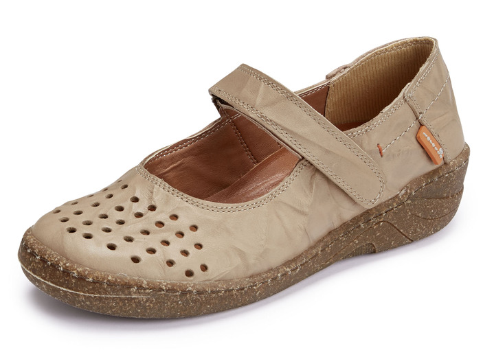 - ELENA EDEN Slipper aus schattiertem Nappaleder, in Größe 036 bis 042, in Farbe SAND Ansicht 1