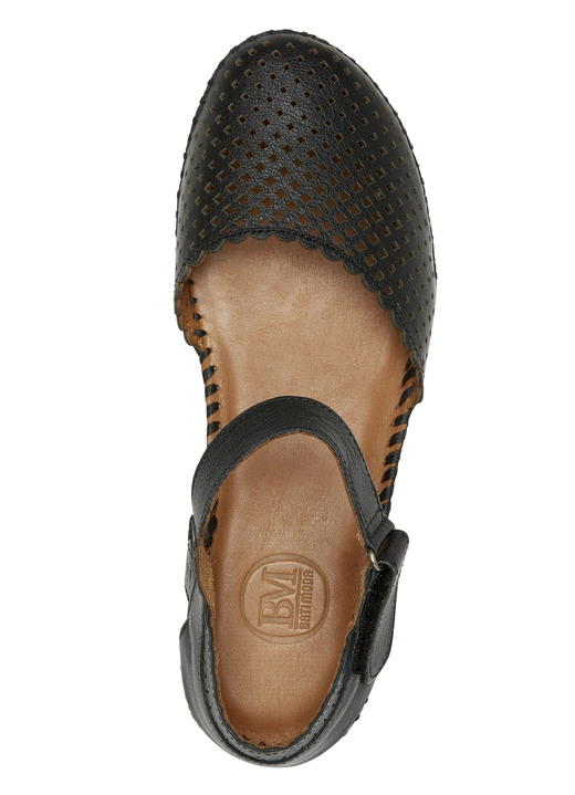 Komfortschuhe - ELENA EDEN, sommerliche Damen-Sandalen, Weite G, aus Leder, in Größe 036 bis 042, in Farbe WEISS Ansicht 6