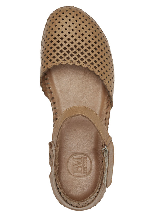 Komfortschuhe - ELENA EDEN, sommerliche Damen-Sandalen, Weite G, aus Leder, in Größe 036 bis 042, in Farbe WEISS Ansicht 9