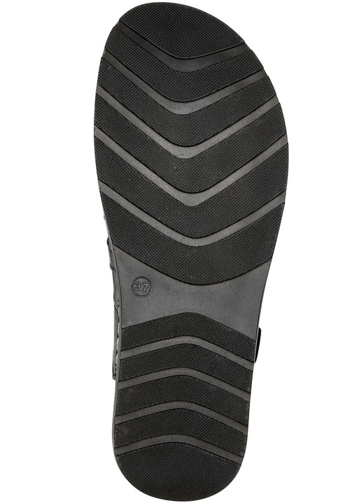 Komfortschuhe - Gemini Sandale mit elastischer Zierschnürung, in Größe 036 bis 042, in Farbe BEIGE Ansicht 6