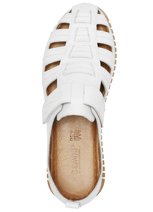 Komfortschuhe - Gemini Slipper mit luftigen Durchbrüchen, in Größe 036 bis 042, in Farbe WEISS Ansicht 2