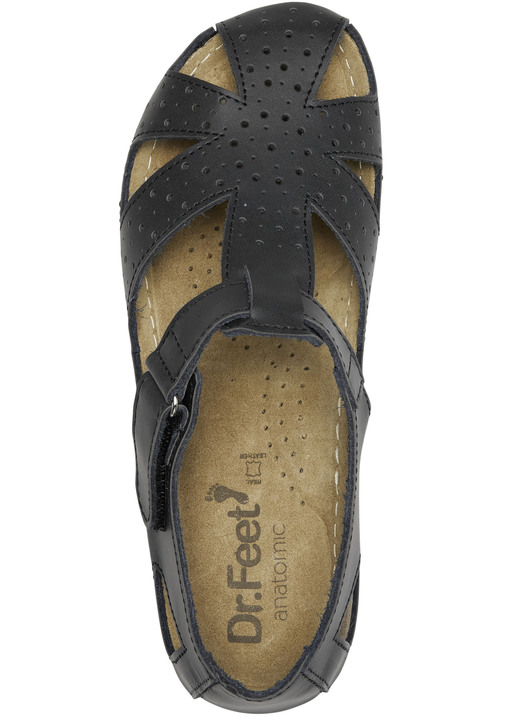 Komfortschuhe - ELENA EDEN, klassische Damen-Sandalen, Weite H, mit Klettverschluss, in Größe 036 bis 042, in Farbe WEISS Ansicht 5