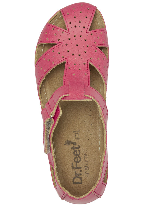 Komfortschuhe - ELENA EDEN, klassische Damen-Sandalen, Weite H, mit Klettverschluss, in Größe 036 bis 042, in Farbe WEISS Ansicht 8