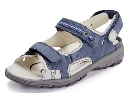 Waldläufer, sportliche Damen-Sandalen, Weite H, mit herausnehmbarem Fußbett
