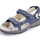 Komfortschuhe - Waldläufer, sportliche Damen-Sandalen, Weite H, mit herausnehmbarem Fußbett, in Größe 4 1/2 bis 9, in Farbe GRAFIT-HELLGRAU – Farbe JEANS-HELLGRAU – Ansicht 1