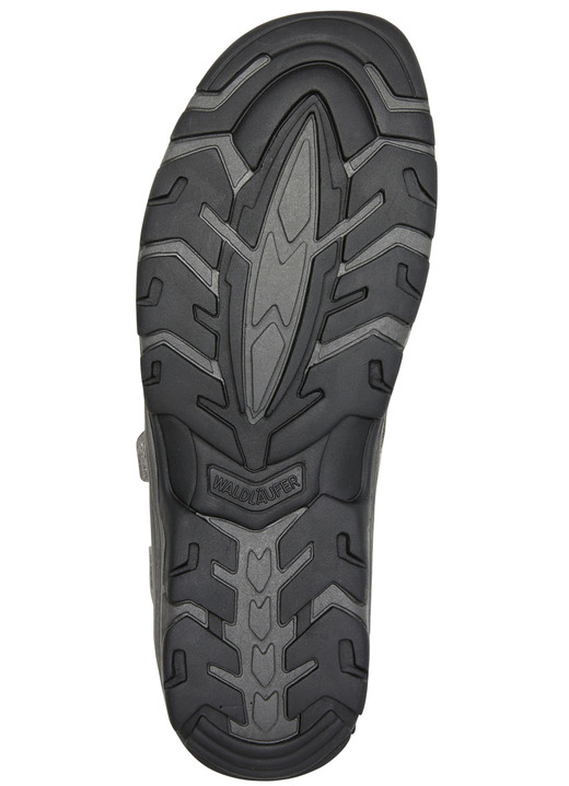 Komfortschuhe - Waldläufer, sportliche Damen-Sandalen, Weite H, mit herausnehmbarem Fußbett, in Größe 4 1/2 bis 9, in Farbe JEANS-HELLGRAU Ansicht 11